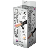 Пояс-трусики с насадкой Glamour Silver - 15,5 см. - LOVETOY (А-Полимер) - купить с доставкой в Мурманске