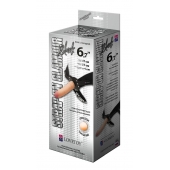 Пояс-трусики с насадкой Glamour - 17 см. - LOVETOY (А-Полимер) - купить с доставкой в Мурманске