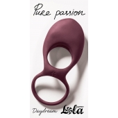 Бордовое эрекционное виброкольцо Daydream - Lola Games - в Мурманске купить с доставкой