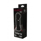 Черная веревка для шибари DELUXE BONDAGE ROPE - 5 м. - Dream Toys - купить с доставкой в Мурманске