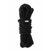 Черная веревка для шибари DELUXE BONDAGE ROPE - 5 м. - Dream Toys - купить с доставкой в Мурманске