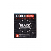 Черные презервативы LUXE Royal Black Collection - 3 шт. - Luxe - купить с доставкой в Мурманске