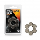 Дымчатое эрекционное кольцо Stay Hard Thick Bead Cock Ring - Blush Novelties - в Мурманске купить с доставкой