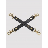 Черный фиксатор для манжет Bound to You Faux Leather Hogtie - Fifty Shades of Grey - купить с доставкой в Мурманске