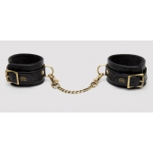 Черные оковы на ноги Bound to You Faux Leather Ankle Cuffs - Fifty Shades of Grey - купить с доставкой в Мурманске