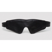 Черная плотная маска на глаза Bound to You Faux Leather Blindfold - Fifty Shades of Grey - купить с доставкой в Мурманске