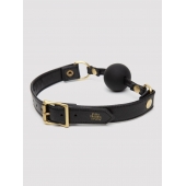 Черный кляп-шар Bound to You Faux Leather Ball Gag - Fifty Shades of Grey - купить с доставкой в Мурманске