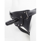 Черный пояс для насадок CLASS STRAP Restyling - LOVETOY (А-Полимер) - купить с доставкой в Мурманске