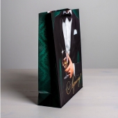 Бумажный пакет «Лучшему!» - 23 х 27 см. - Сима-Ленд - купить с доставкой в Мурманске