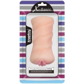 Телесный мастурбатор-вагина X-Basic Pocket Pussy без вибрации - Lovetoy - в Мурманске купить с доставкой