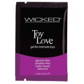 Лубрикант на водной основе для использования с игрушками WICKED Toy Love - 3 мл. - Wicked - купить с доставкой в Мурманске