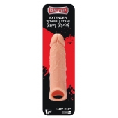 Телесная насадка EXTENDER WITH BALL STRAP 6.5 - 17 см. - Dream Toys - в Мурманске купить с доставкой