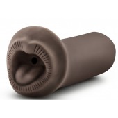 Коричневый мастурбатор-ротик Naughty Nicole - Blush Novelties - в Мурманске купить с доставкой