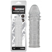 Прозрачная реалистичная насадка на пенис Extra Texture Sleeve - 16,2 см. - Chisa - в Мурманске купить с доставкой