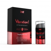 Жидкий интимный гель с эффектом вибрации Vibration! Strawberry - 15 мл. - INTT - купить с доставкой в Мурманске
