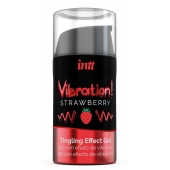 Жидкий интимный гель с эффектом вибрации Vibration! Strawberry - 15 мл. - INTT - купить с доставкой в Мурманске