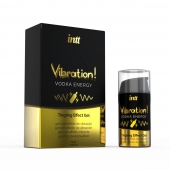 Жидкий интимный гель с эффектом вибрации Vibration! Vodka Energy - 15 мл. - INTT - купить с доставкой в Мурманске