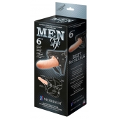 Телесный пустотелый харнесс MEN Style - 17,5 см. - LOVETOY (А-Полимер) - купить с доставкой в Мурманске