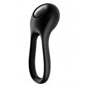 Черное эрекционное виброкольцо Majestic Duo - Satisfyer - в Мурманске купить с доставкой