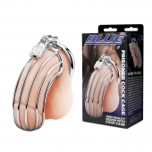 Металлическая клетка Prisoner Cock Сage с замком - BlueLine - купить с доставкой в Мурманске