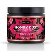 Пудра для тела Honey Dust Body Powder с ароматом клубники - 170 гр. - Kama Sutra - купить с доставкой в Мурманске