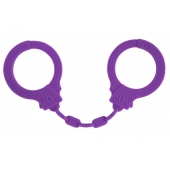 Фиолетовые силиконовые наручники Suppression - Lola Games - купить с доставкой в Мурманске