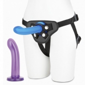Страпон унисекс Beginners Strap-On с 2 насадками - 15 и 13 см. - Lux Fetish - купить с доставкой в Мурманске