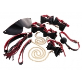 Черно-красный бондажный набор Bow-tie - ToyFa - купить с доставкой в Мурманске