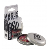 Экстремально тонкие презервативы в железном кейсе MAXUS Extreme Thin - 3 шт. - Maxus - купить с доставкой в Мурманске