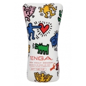 Мастурбатор-туба Keith Haring Soft Tube CUP - Tenga - в Мурманске купить с доставкой