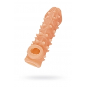 Телесная закрытая насадка с пупырышками Cock Sleeve Size M - 15,6 см. - KOKOS - в Мурманске купить с доставкой