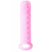 Розовый фаллоудлинитель Homme Long - 13,5 см. - Lola Games - в Мурманске купить с доставкой
