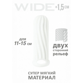 Белый фаллоудлинитель Homme Wide - 13 см. - Lola Games - в Мурманске купить с доставкой