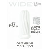 Белый фаллоудлинитель Homme Wide - 11 см. - Lola Games - в Мурманске купить с доставкой