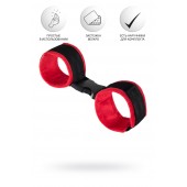 Красно-черные велюровые оковы Anonymo - ToyFa - купить с доставкой в Мурманске