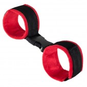 Красно-черные велюровые оковы Anonymo - ToyFa - купить с доставкой в Мурманске