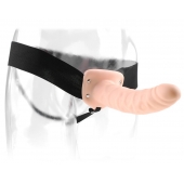 Полый страпон 8  Hollow Strap-On телесного цвета - 19 см. - Pipedream - купить с доставкой в Мурманске