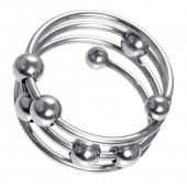 Большое металлическое кольцо под головку пениса - ToyFa - купить с доставкой в Мурманске