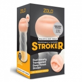 Мастурбатор-ротик ZOLO DEEP THROAT - Zolo - в Мурманске купить с доставкой