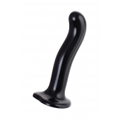 Черный стимулятор для пар P G-Spot Dildo Size L - 19 см. - Strap-on-me - в Мурманске купить с доставкой