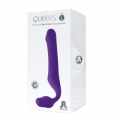Фиолетовый безремневой страпон Queens L - Adrien Lastic - купить с доставкой в Мурманске