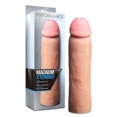 Телесная фаллическая насадка на пенис Magnum Xtender - 23 см. - Blush Novelties - в Мурманске купить с доставкой