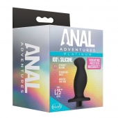 Черный анальный вибромассажёр Silicone Vibrating Prostate Massager 02 - 10,8 см. - Blush Novelties - в Мурманске купить с доставкой