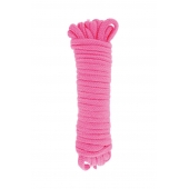 Розовая веревка для связывания Sweet Caress Rope - 10 метров - Sweet Caress - купить с доставкой в Мурманске