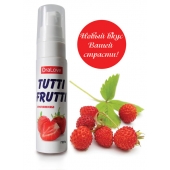 Гель-смазка Tutti-frutti с земляничным вкусом - 30 гр. - Биоритм - купить с доставкой в Мурманске