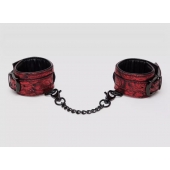 Красно-черные наручники Reversible Faux Leather Wrist Cuffs - Fifty Shades of Grey - купить с доставкой в Мурманске