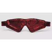 Двусторонняя красно-черная маска на глаза Reversible Faux Leather Blindfold - Fifty Shades of Grey - купить с доставкой в Мурманске