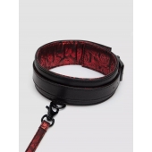 Стильный ошейник с поводком Reversible Faux Leather Collar and Lead - Fifty Shades of Grey - купить с доставкой в Мурманске