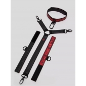 Ошейник с наручниками Reversible Faux Leather Collar and Wrist - Fifty Shades of Grey - купить с доставкой в Мурманске