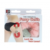 Металлические наручники с розовой меховой опушкой METAL HANDCUFF WITH PLUSH PINK - Dream Toys - купить с доставкой в Мурманске